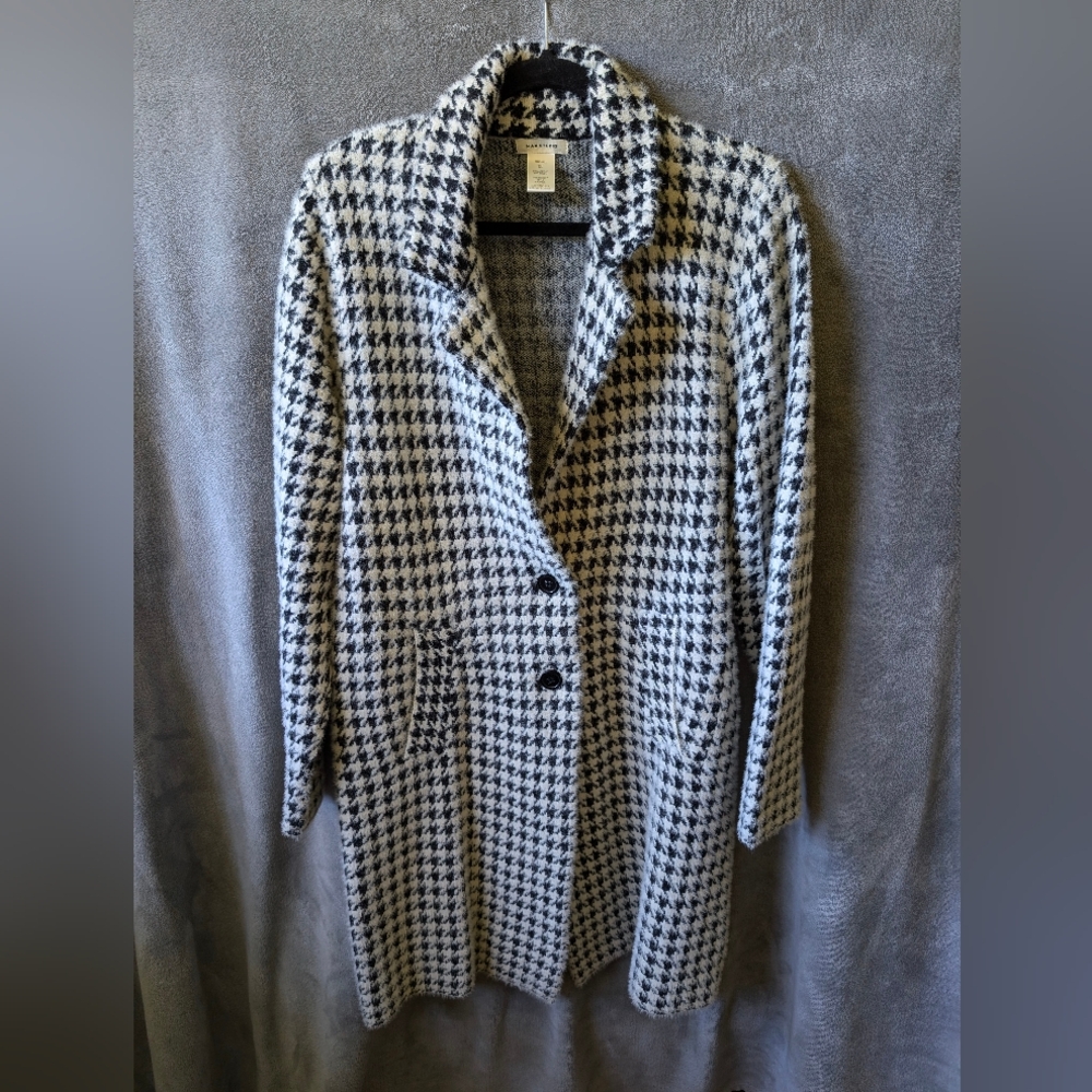 Max Studio Houndstooth Jacket - image 4